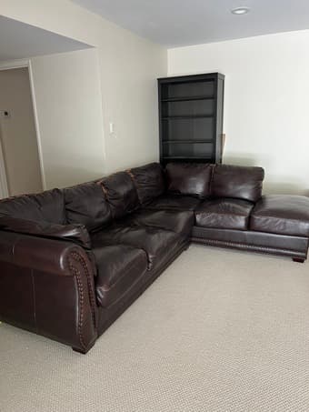Free leather sectional 1