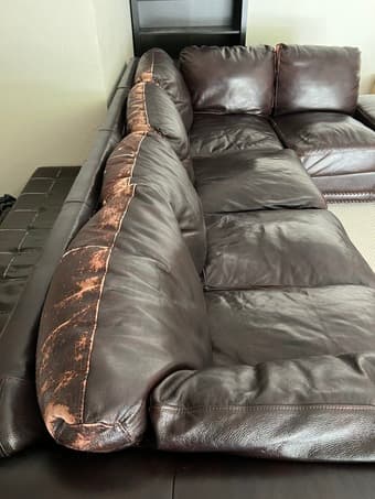 Free leather sectional 2