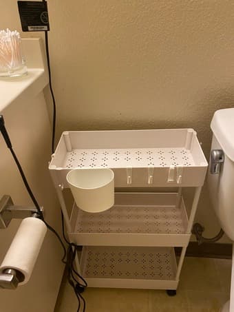 Medium bathroom storage trolley 2