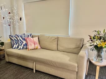 IKEA Friheten Sleeper Sofa in beige 1