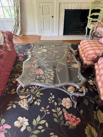 Beautiful designer glass coffee table 1