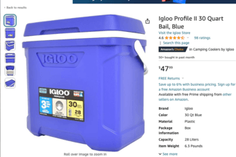 Igloo cooler 1