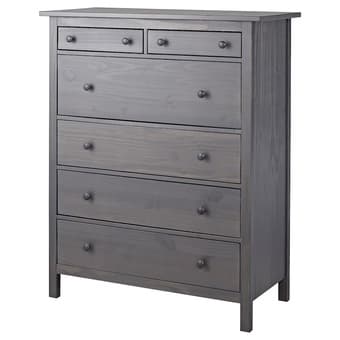 6-drawer dresser, grey 1