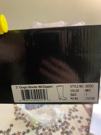 White gogo boots Size 7 - NEVER WORN 3