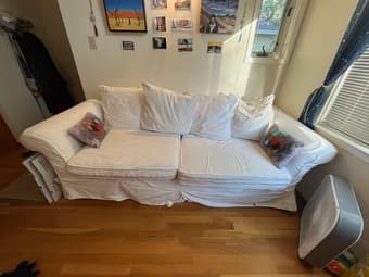Pottery Barn Grand Couch White 1