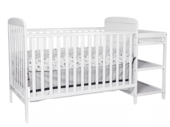 Crib with mattress and changing table 1