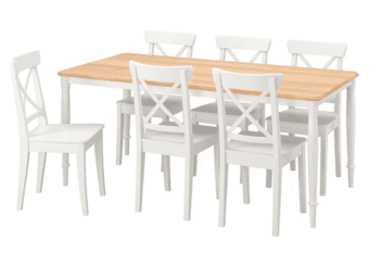 Dining table set with 6 chairs 1