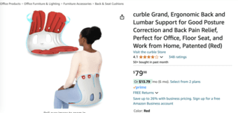 Selling seat cushion ($20) and lumbar support pillow ($5). 1