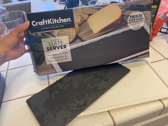 2 piece slate server great for cheese boards 1