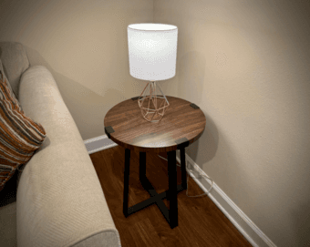 Industrial and rustic style side table 1