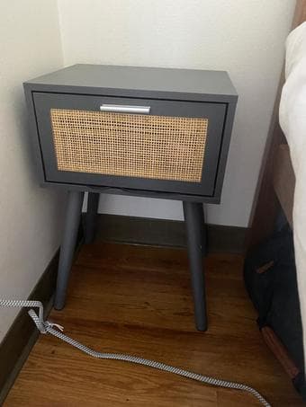 Almost new bedside table and schwinn bike helmet 1