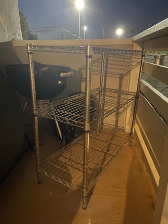 Outdoor storage metal 3-shelf 1