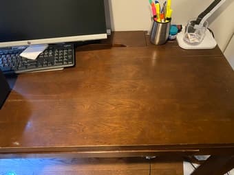 Desk with charging port 1
