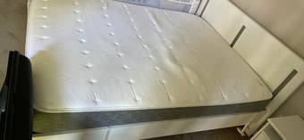 Allswell Luxe queen mattress with bed frame perfect condition 1