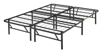 Foldable Metal Platform Bed Frame (Queen) For sale 1