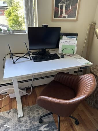 Leather Swivel Desk Chair 1
