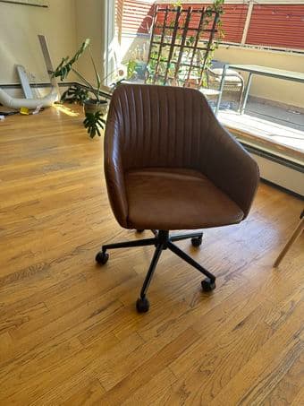 Leather Swivel Desk Chair 2