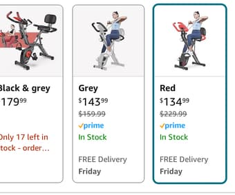 Folding Exercise Bike, Indoor cycle 4