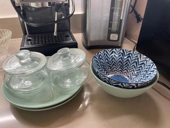 Free dishes, bowls and two ikea container 1