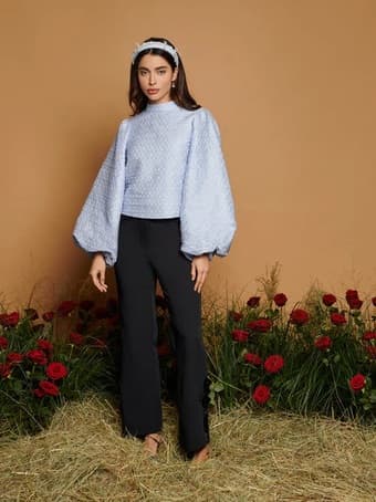 Sister Jane - DREAM Wild Rose Embellished Trousers - XS - Black 4