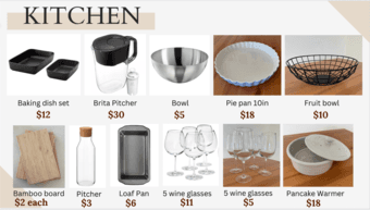 Kitchen Items 1