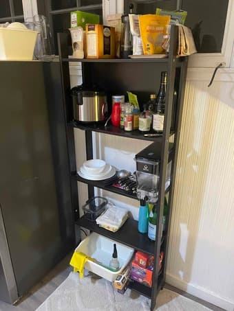 Black IKEA shelf 2