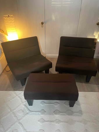Brown modular seating combo 1