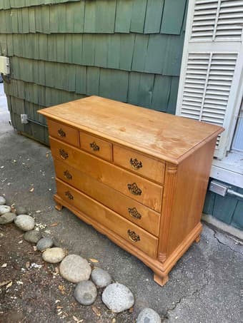 Warm brown wooden chest 1