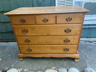 Warm brown wooden chest 2