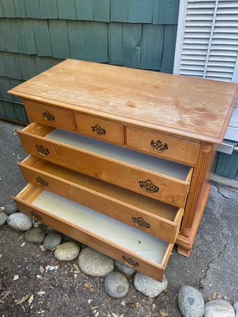 Warm brown wooden chest 3