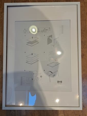 Ikea white picture frame 1