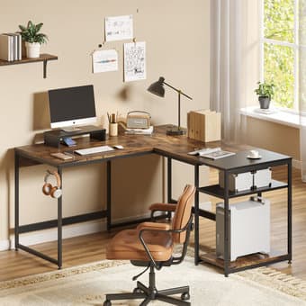 Wayfair reversible L-shaped Office desk (near new condition) 4