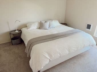 King Bed (Matress + bedframe + pillows + duvets + sheets) 1