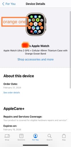 For sale: two Apple Watches. 1