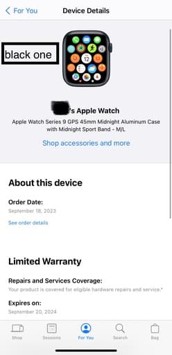 For sale: two Apple Watches. 3