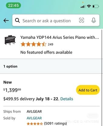 DEAL: Yamaha YDP-144 Digital Piano for Sale 1