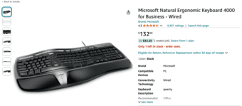 Microsoft keyboard original price 120 2