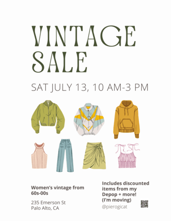 TODAY Vintage Clothes Sale Downtown Palo Alto 1