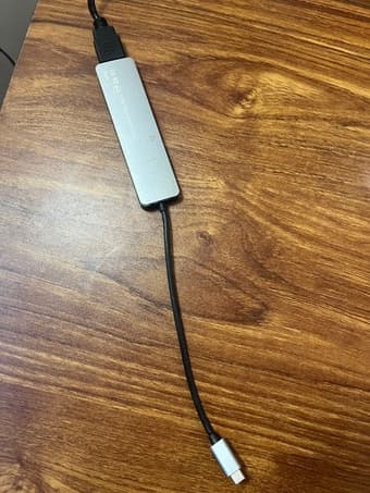 LG 27-in Computer Monitor + USB C to HDMI adapter + monitor stand 1