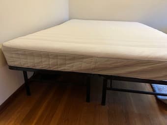 Full Bed (mattress, cover, and bed frame) 1