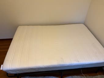 Full Bed (mattress, cover, and bed frame) 2