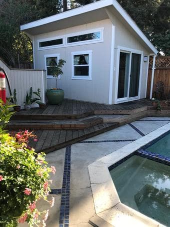 Adorable studio pool house available 9/1, possibly sooner. Pool house 1