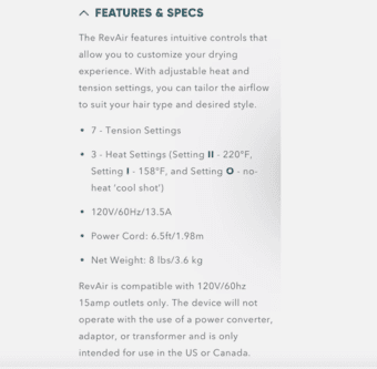 REV AIR Hair Dryer for SALE 2