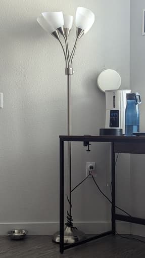 Wayfair tree floor lamp: 5 bulb heads 2