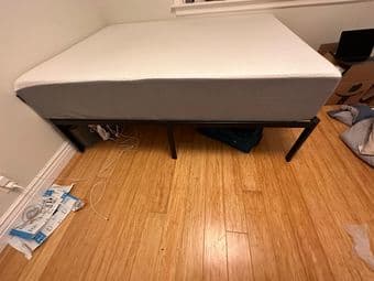 Like New: Mattress, Bed Frame and Pillows 3