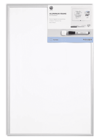 U Brands 23"x35" Magnetic Dry Erase Board with Marker 1