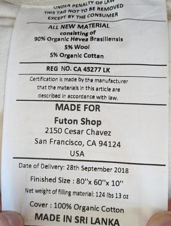 Bed w/ organic latex queen mattress 3