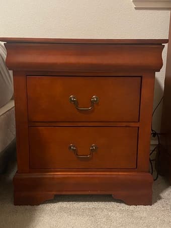 Wooden dresser + side table 2