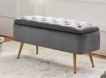 Selling grey ottoman 1