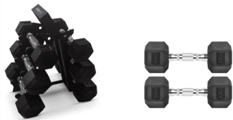 Dumbbell Set 5-8-10 lb. + 12 lb. dumbbells 1